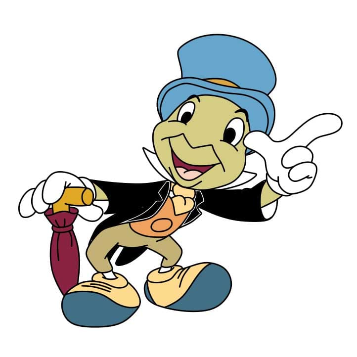 Jak Nakreslit How-to-Draw-Jiminy-Cricket-Step-11