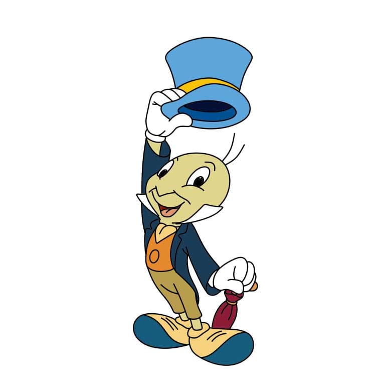 Jak Nakreslit Jiminy Cricket