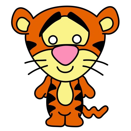 Jak Nakreslit Tigger 3 (10)