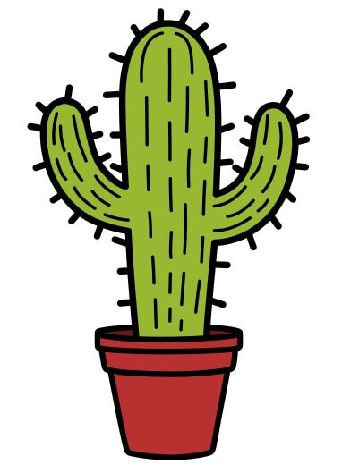 Jak Nakreslit (11) Cactus 2