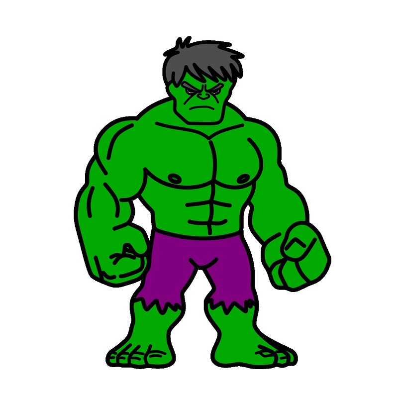 Jak Nakreslit Hulk 5 (9)