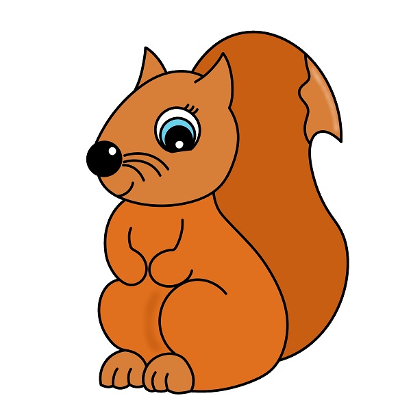 Jak Nakreslit Squirrel 4 (9)