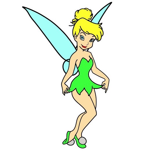 Jak Nakreslit Tinkerbell 6 (9)