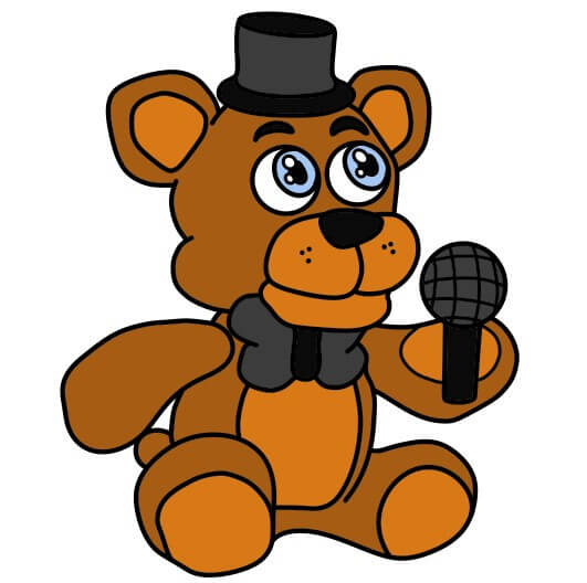 Jak Nakreslit Freddy Fazbear 6 (13)