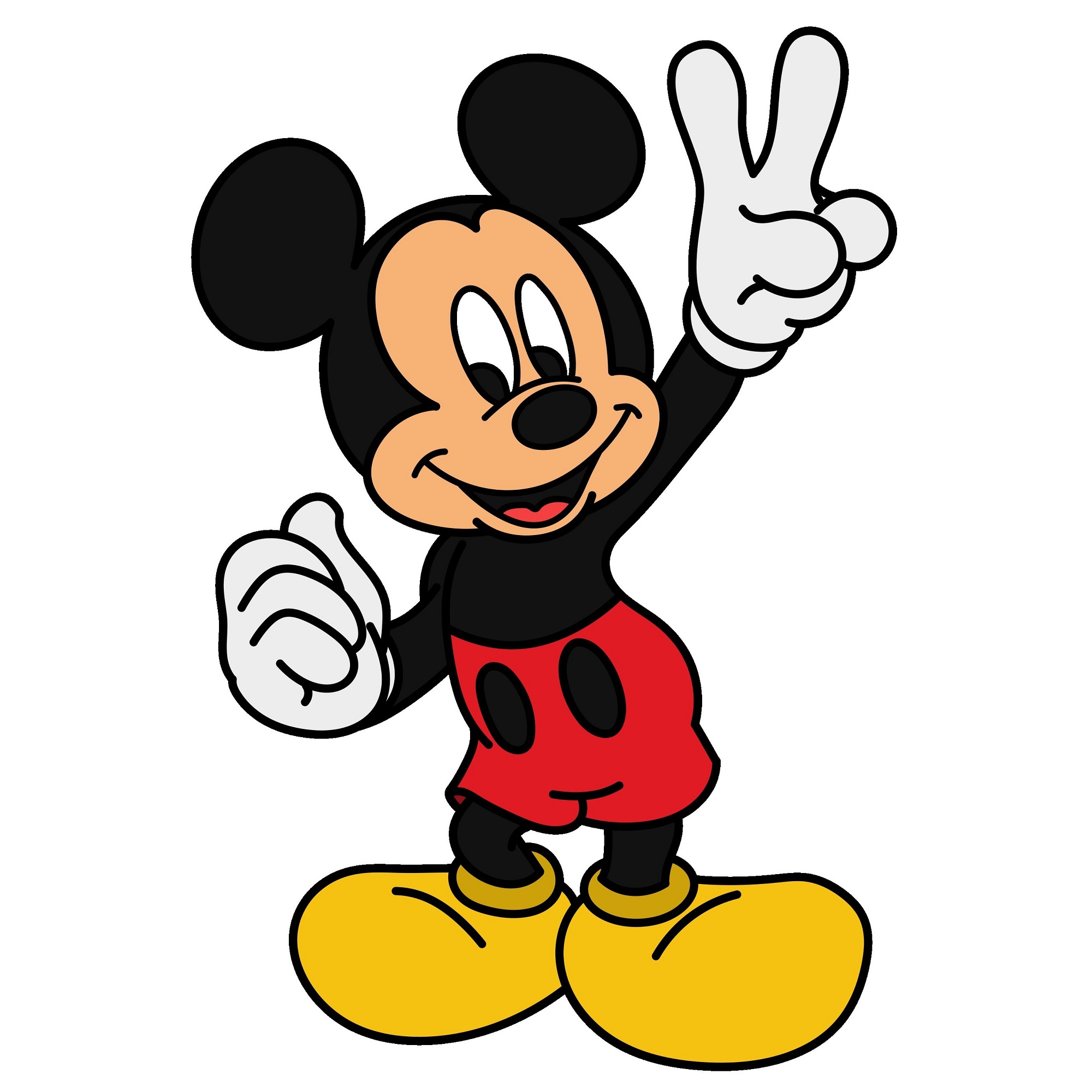 Jak Nakreslit Mouse mickey (10)