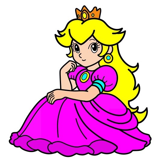 Jak Nakreslit Princess Peach 2 (11)