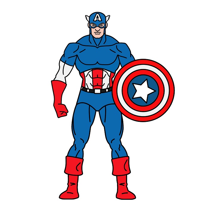 Jak Nakreslit Capitan America 4 (9)