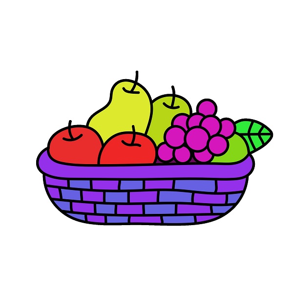 Jak Nakreslit Fruit basket 5 (6)