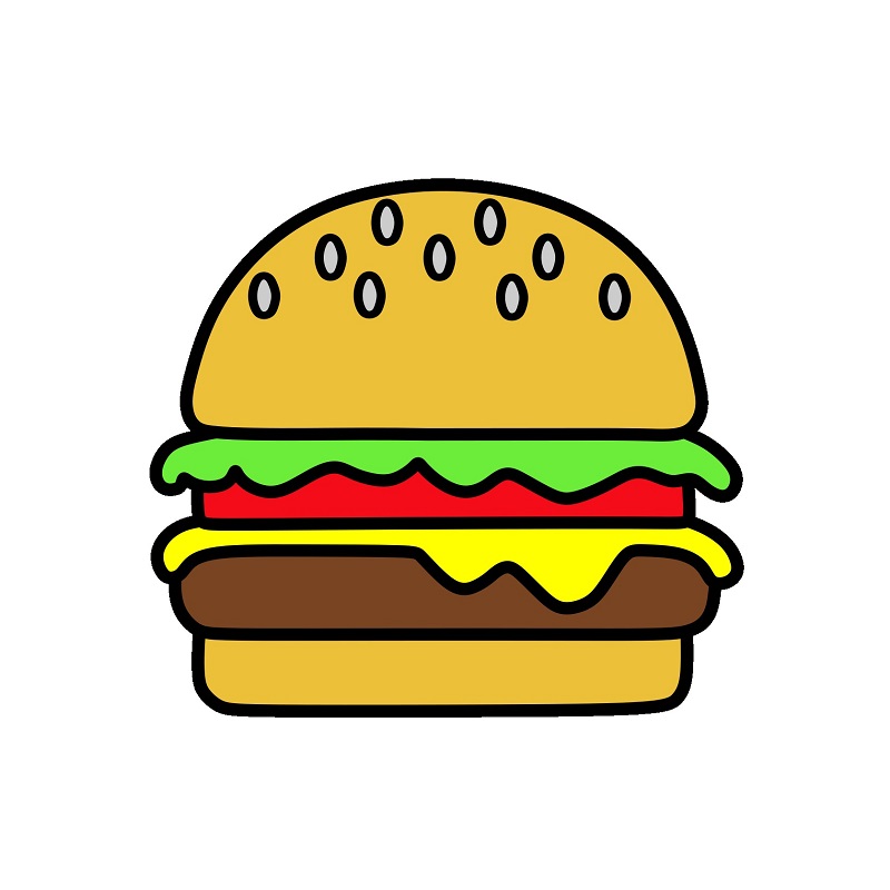 Jak Nakreslit Hamburger 6 (8)