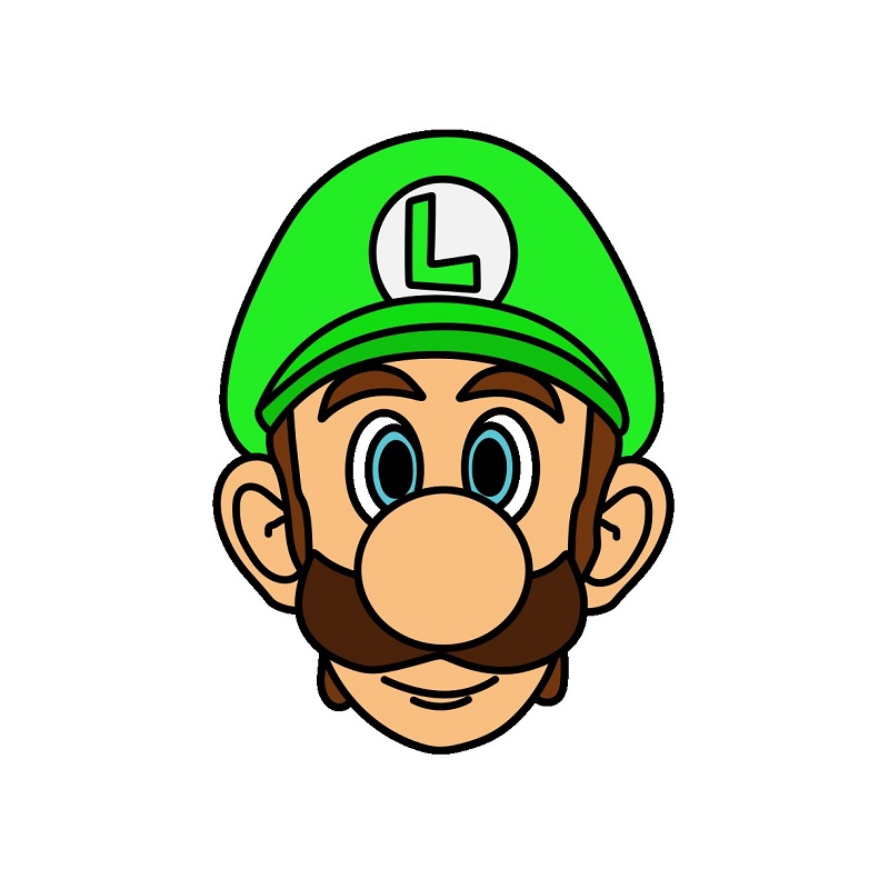 Jak Nakreslit Luigi 5 (6)