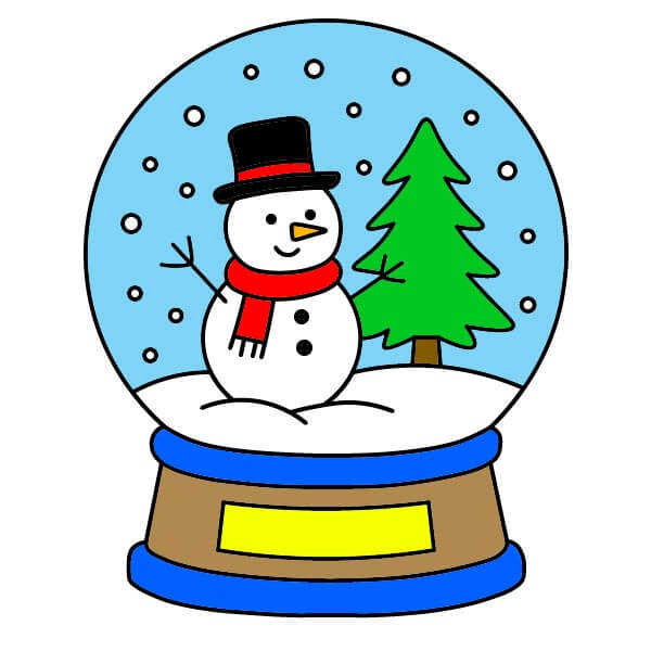 Jak Nakreslit Sněhová koule