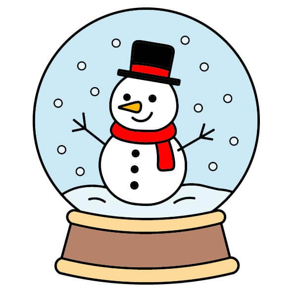 Jak Nakreslit Sněhová koule 6-11