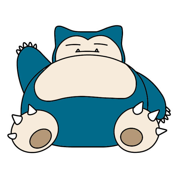 Jak Nakreslit Snorlax 3-10
