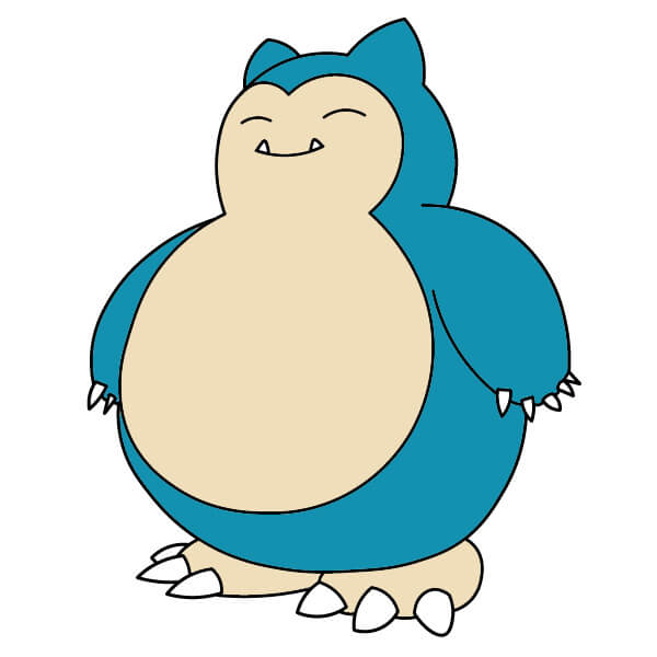 Jak Nakreslit Snorlax 5-9