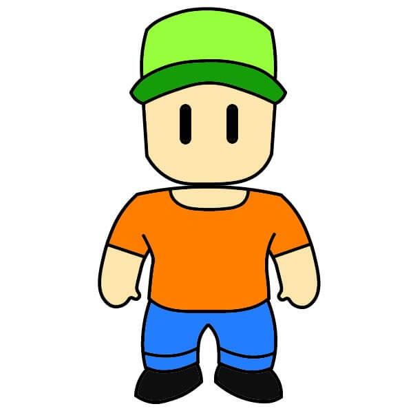Jak Nakreslit Stumble Guys 1-9