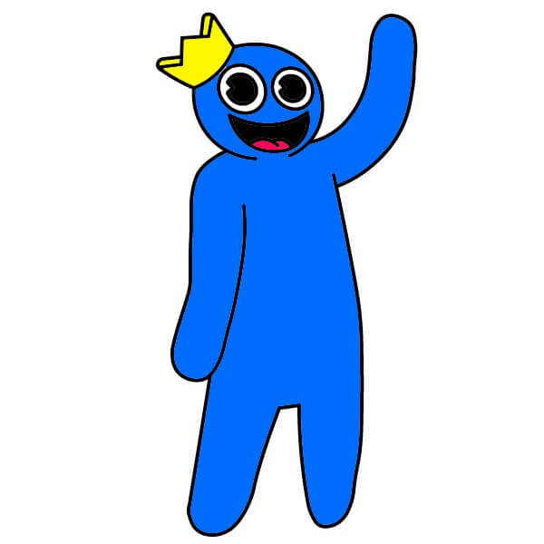 Jak Nakreslit Blue Rainbow Friends 7