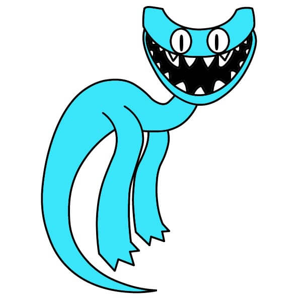 Jak Nakreslit Cyan Rainbow Friends 9