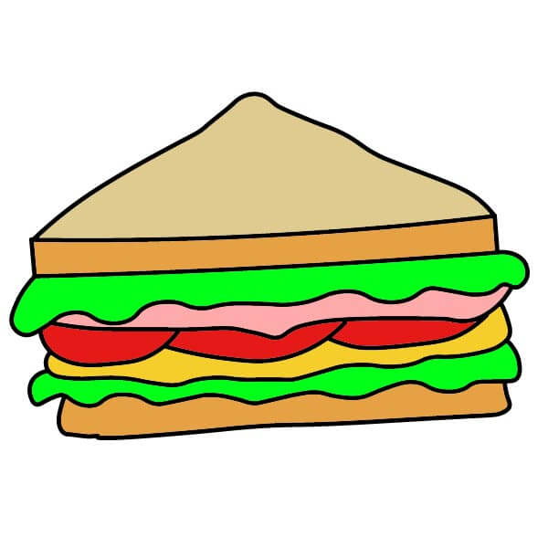 Jak Nakreslit Sendvič