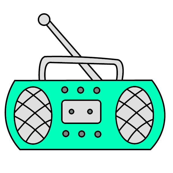 Jak Nakreslit Rádio 2-9