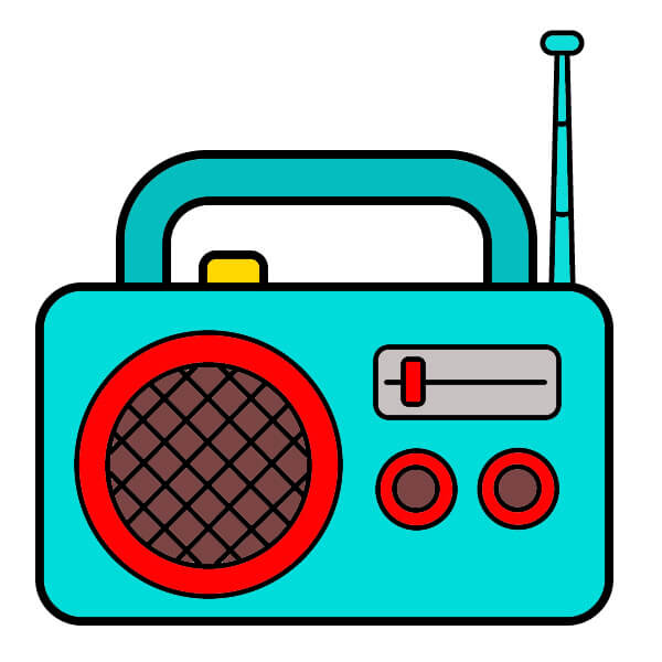 Jak Nakreslit Rádio 3-9