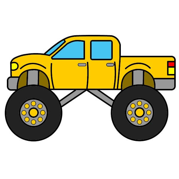 Jak Nakreslit Monster Truck 5-12