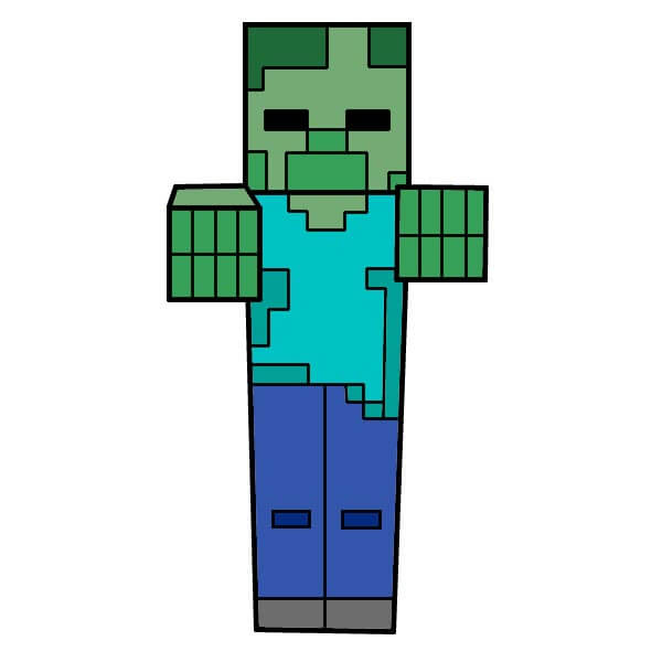 Jak Nakreslit Minecraft