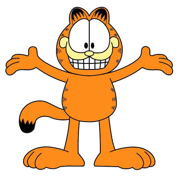 Jak Nakreslit Garfield 3-12