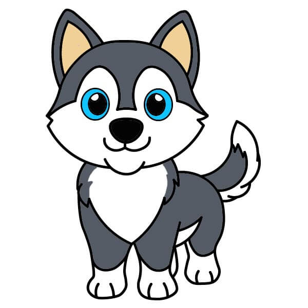 Jak Nakreslit Husky